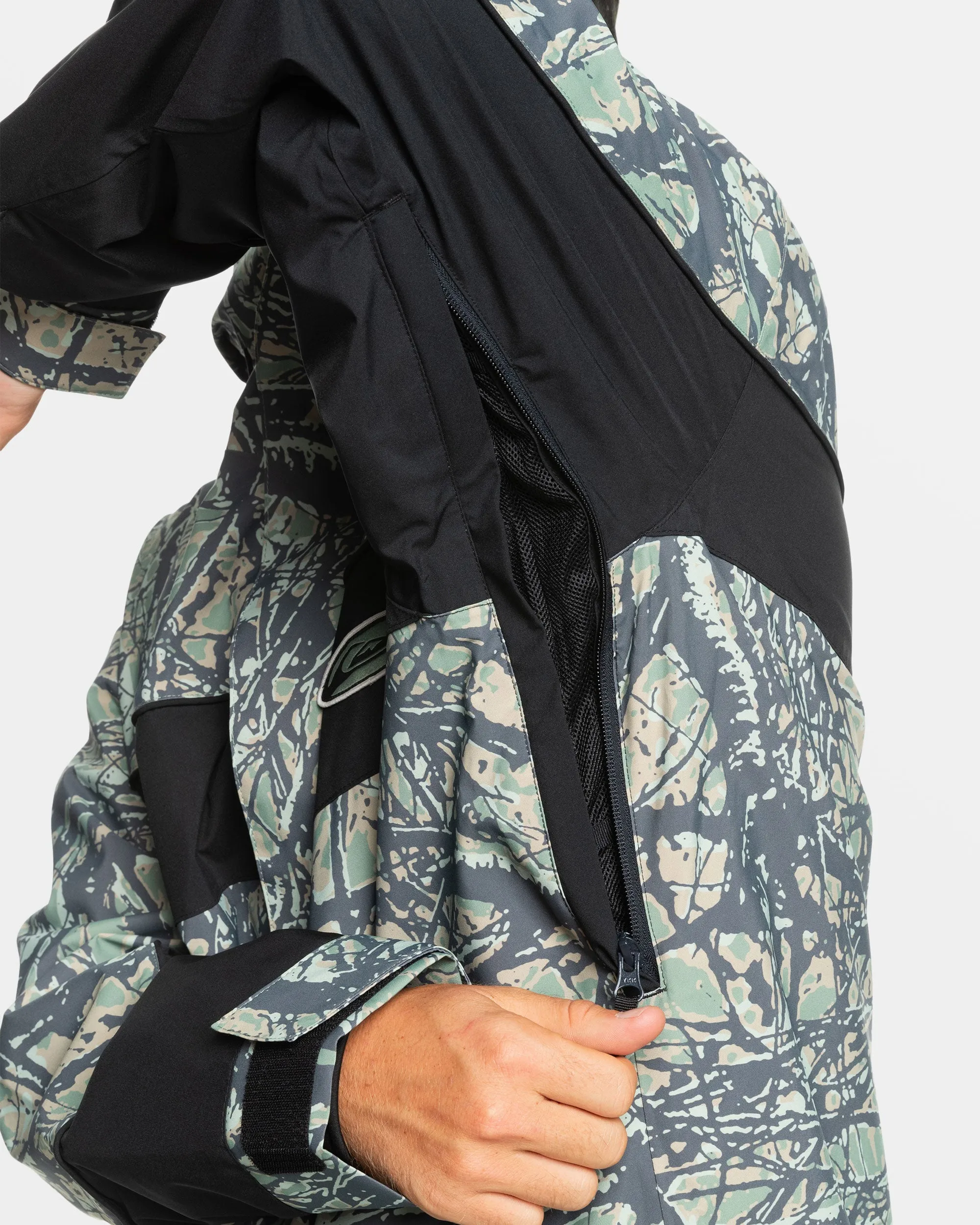 High Altitude 20K Snow Jacket - Woodland Abstract Sea Spray sold by Quiksilver product image thumbnail 4