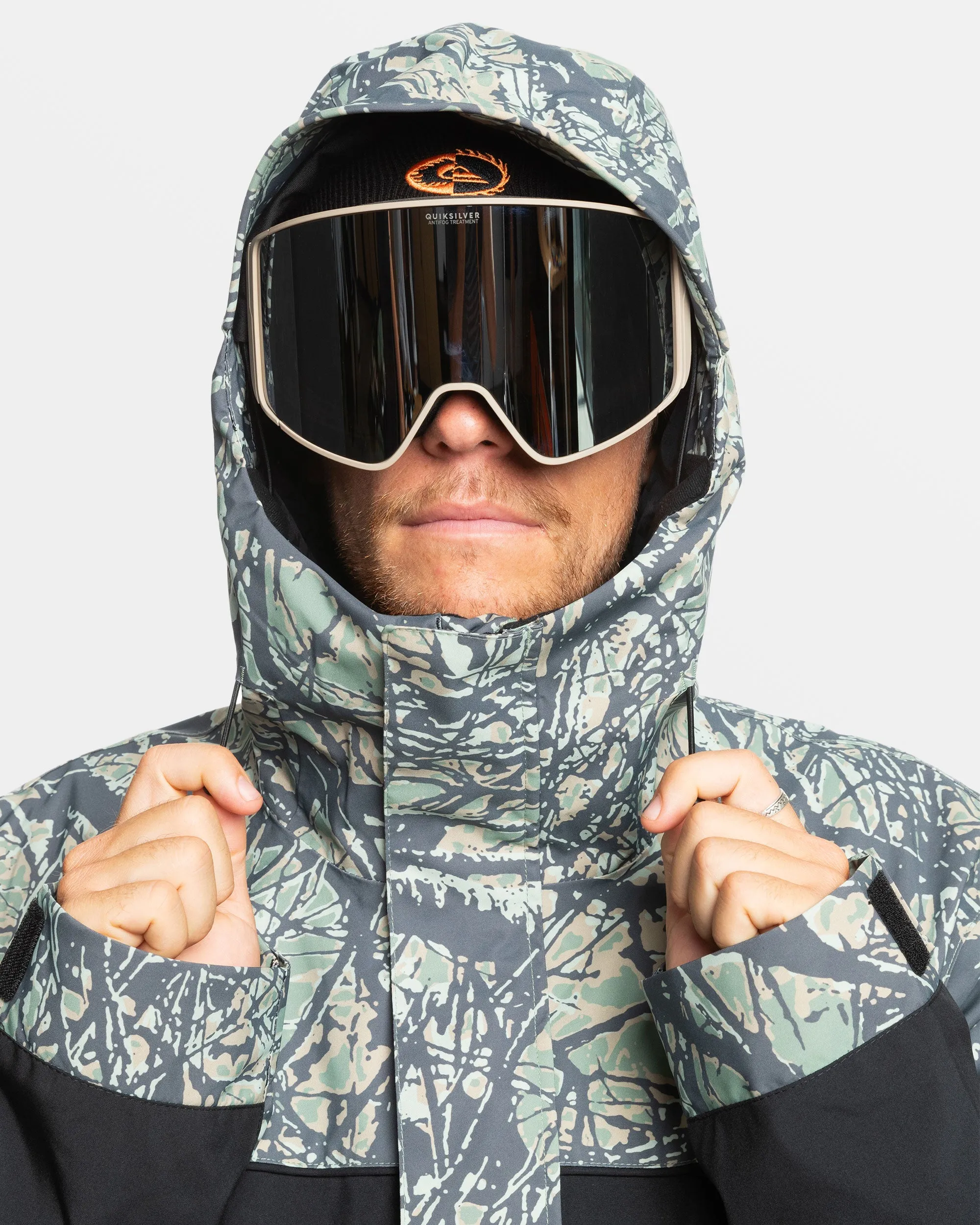 High Altitude 20K Snow Jacket - Woodland Abstract Sea Spray sold by Quiksilver product image thumbnail 2