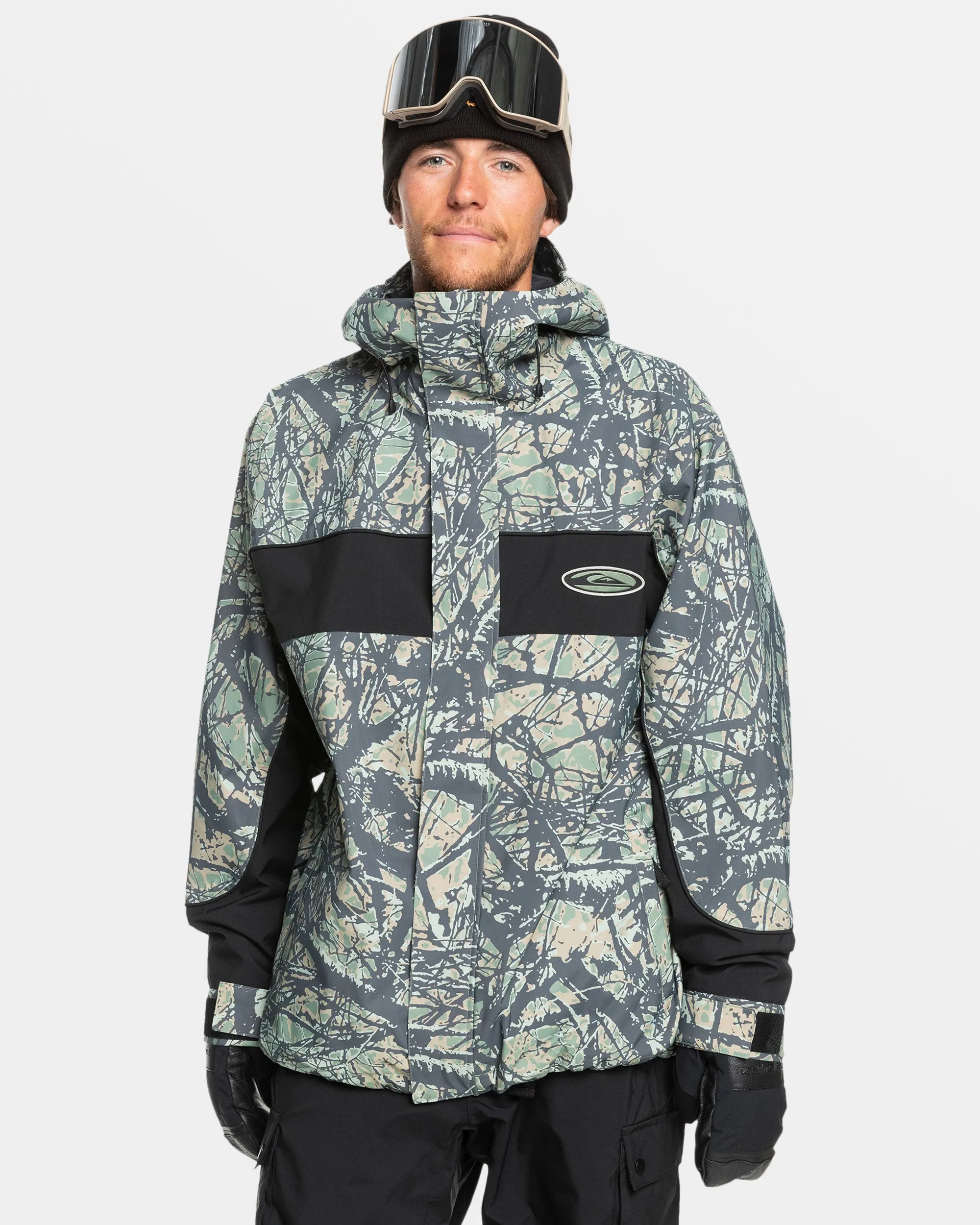 High Altitude 20K Snow Jacket - Woodland Abstract Sea Spray sold by Quiksilver