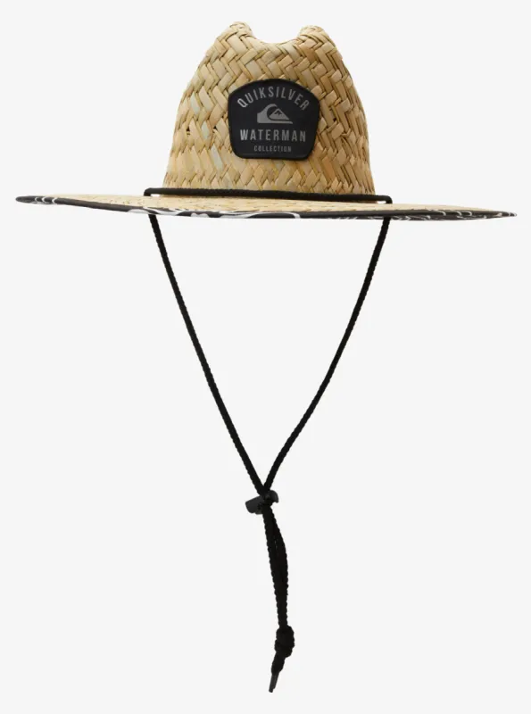 Waterman Outsider Straw Lifeguard Hat - Black/ Jet Black sold by Quiksilver
