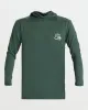 DNA Bubble Long Sleeve Hooded Surf Tee - Forest sold by Quiksilver