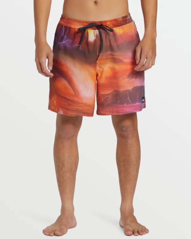 Surfsilk Mix 17" Swim Trunks - Henna made by Quiksilver