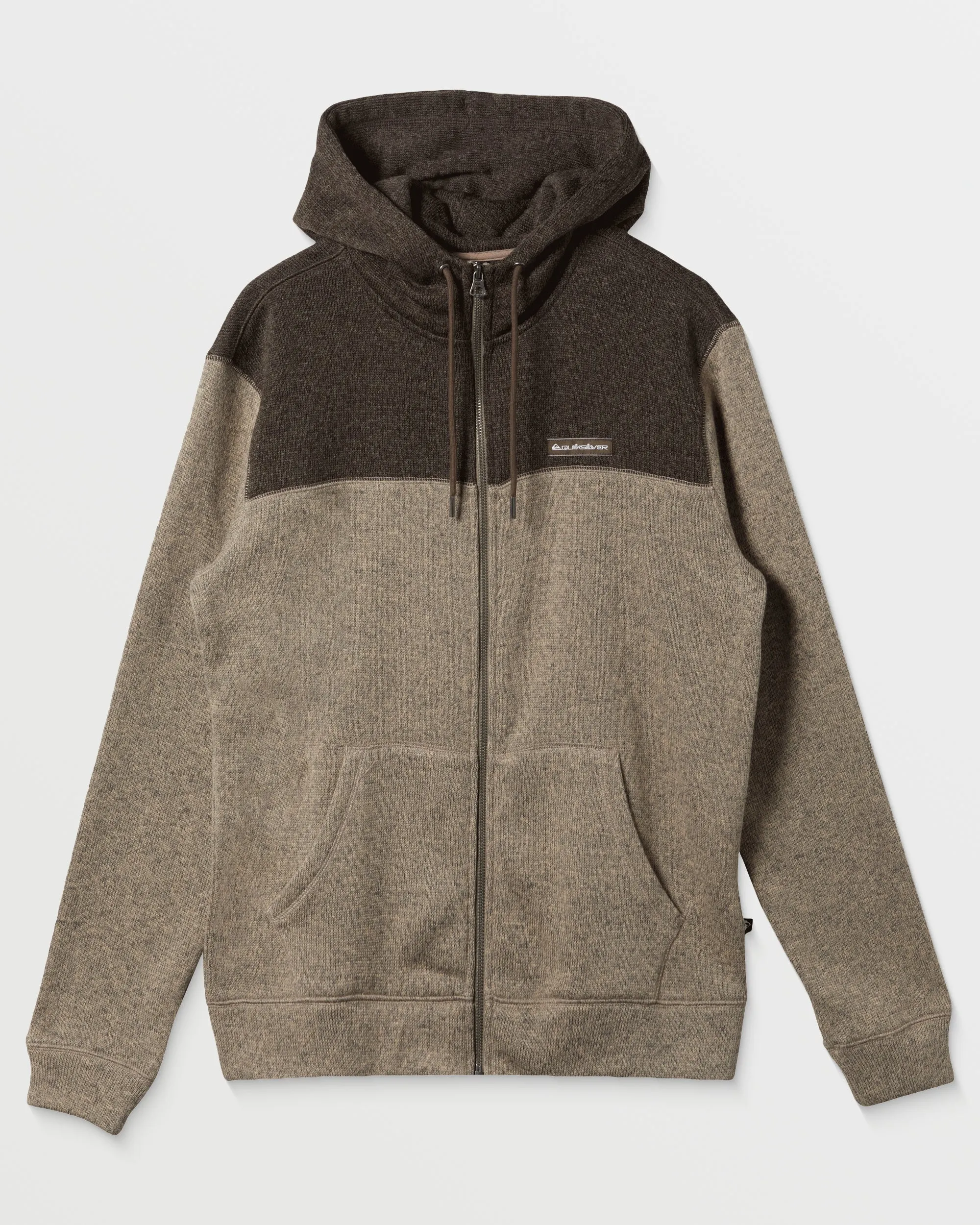 Keller Block Zip Hoodie - Portabella Heather sold by Quiksilver