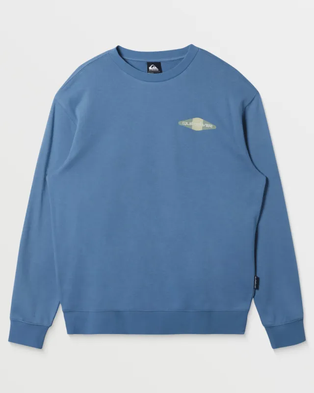 Graphic Crewneck Sweatshirt - Coronet Blue sold by Quiksilver