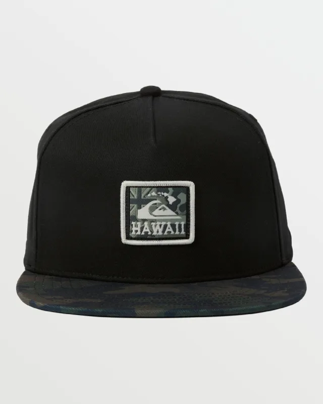 Hawaii Patriot Snapback Hat - Black sold by Quiksilver