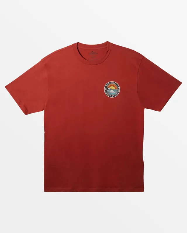 Waterman Lefts & Rights T-Shirt - Tandori Spice made by Quiksilver