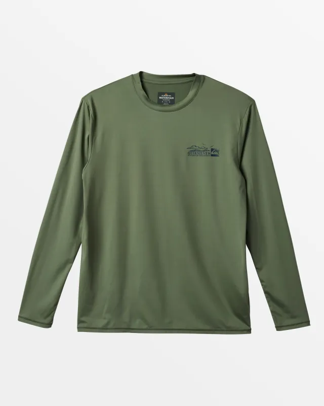 Waterman Shady Amphibian Rashguard - Sea Spray sold by Quiksilver