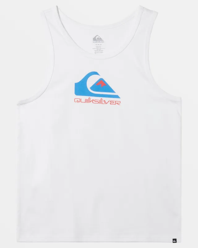 Comp Logo Tank - White sold by Quiksilver