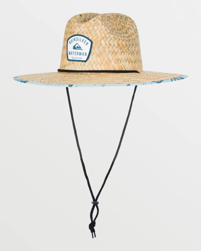 Waterman Outsider Straw Lifeguard Hat - The Chase-Sterling Blue sold by Quiksilver