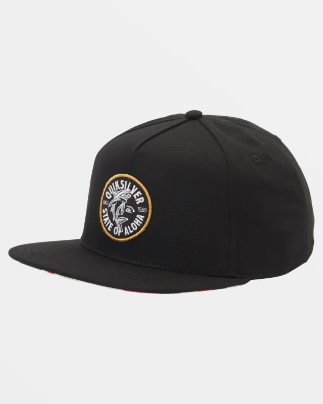 Shark Dive Snapback Hat - Black sold by Quiksilver