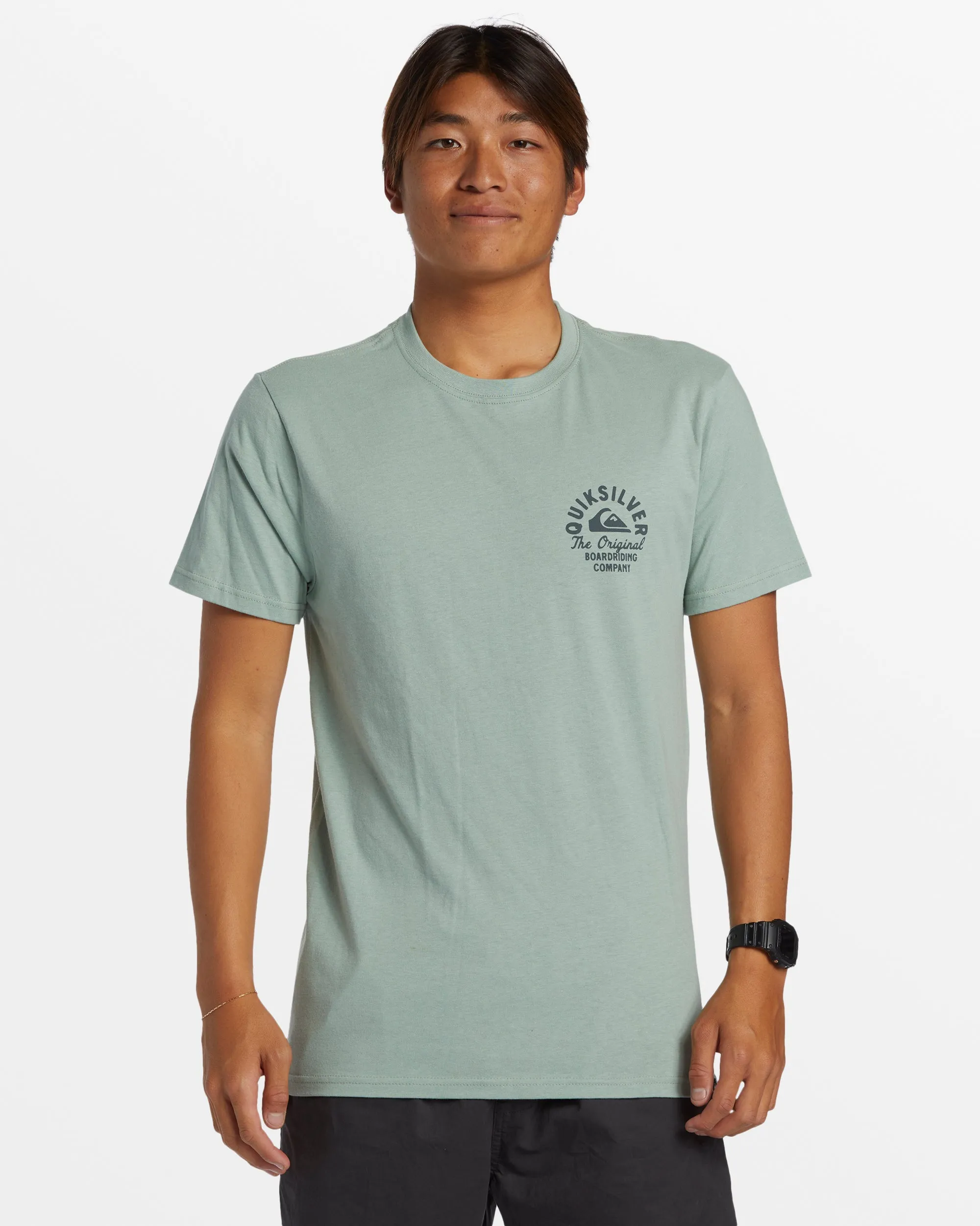 Circled Script T-Shirt - Iceberg Green sold by Quiksilver