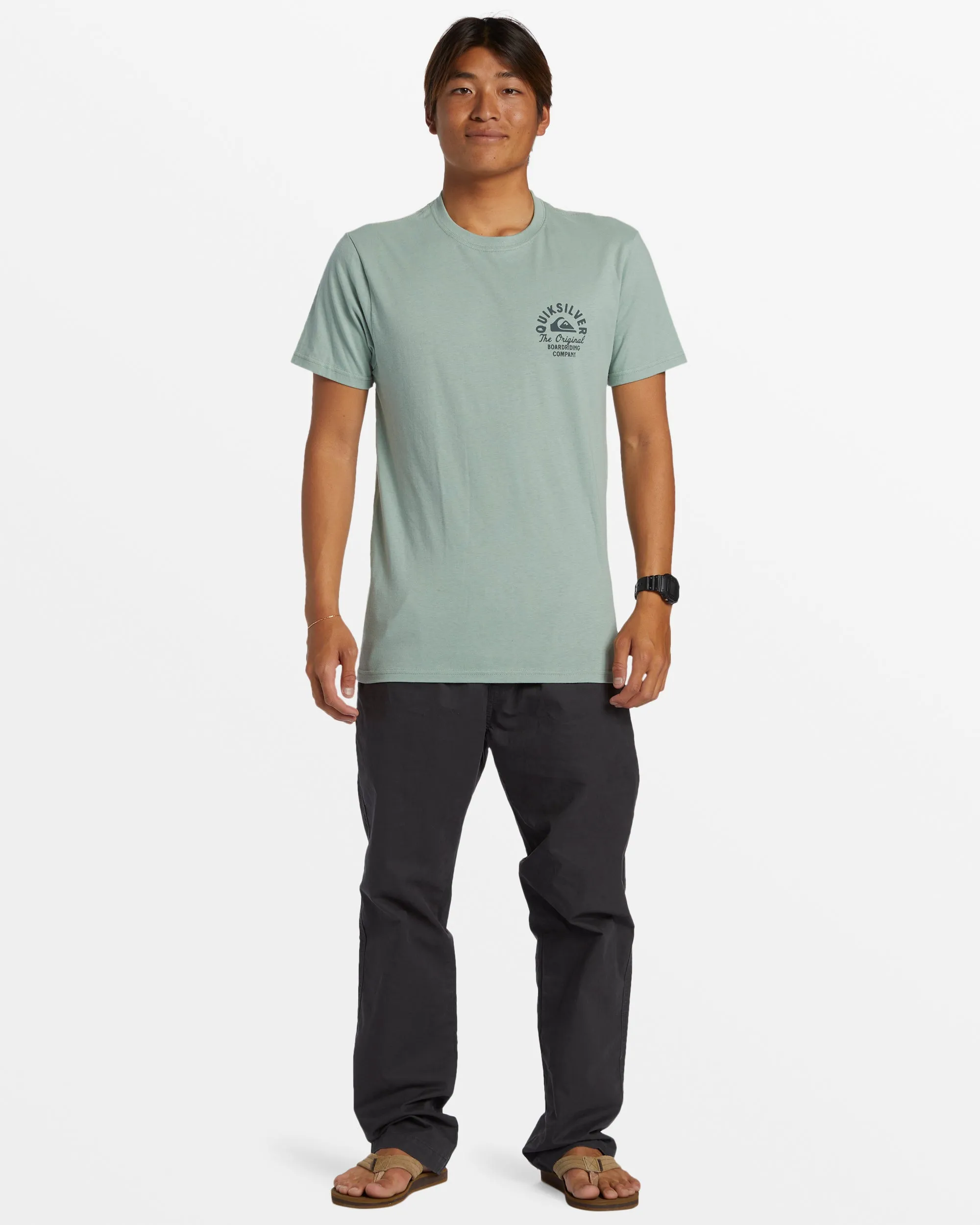 Circled Script T-Shirt - Iceberg Green sold by Quiksilver product image thumbnail 3