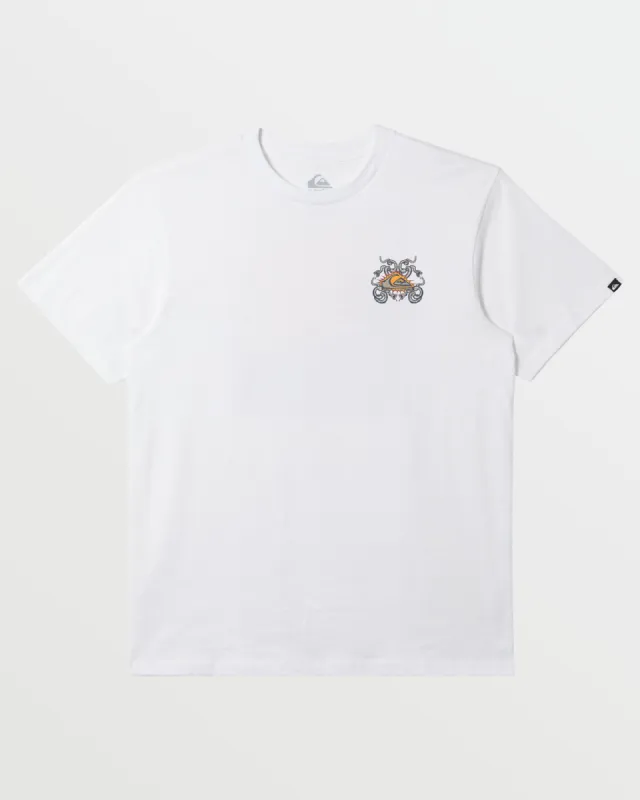 Snake Crest T-Shirt - White sold by Quiksilver
