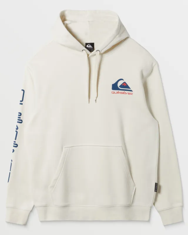 Omni Logo Hoodie Crew Neck Sweatshirt - Marshmallow sold by Quiksilver