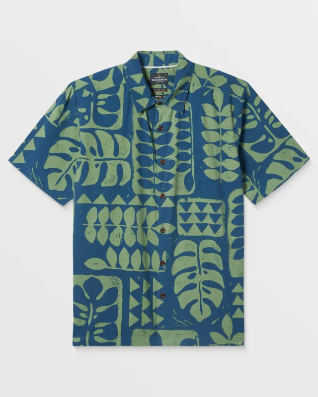 Waterman Turtle Island Shirt - Majolica Blue sold by Quiksilver