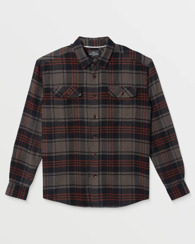 Waterman Revolution Flannel - Black sold by Quiksilver