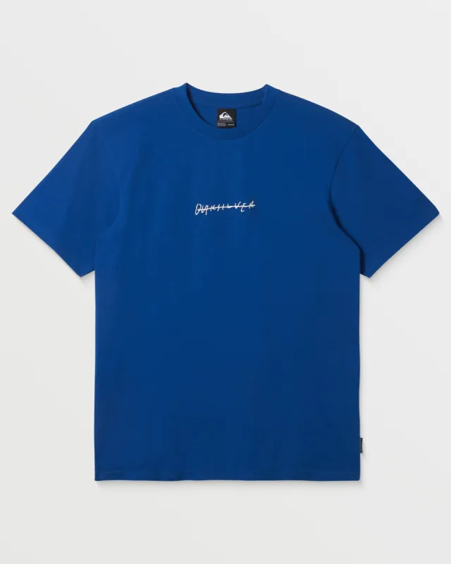 DNA Clicker Logo T-Shirt - Monaco Blue sold by Quiksilver