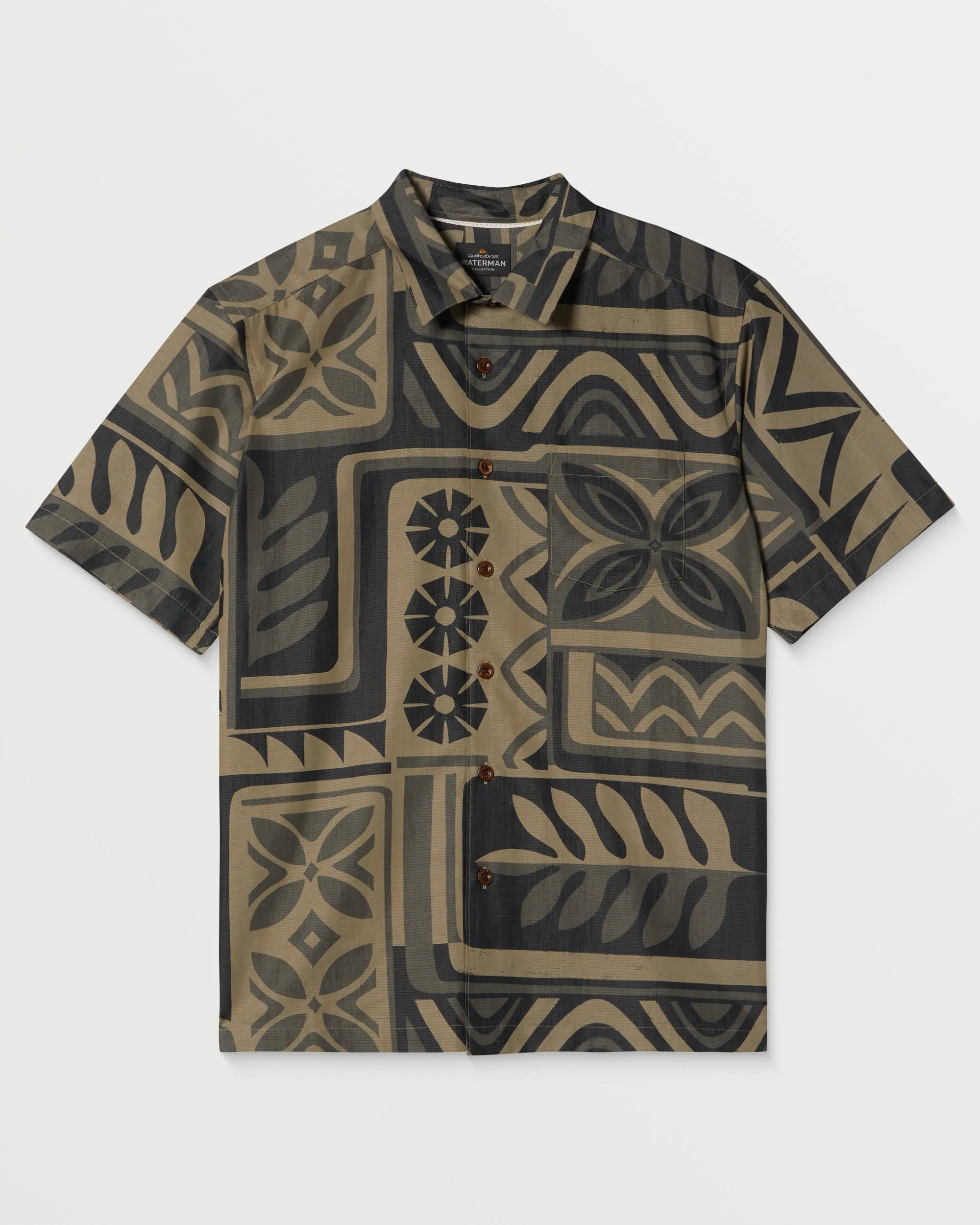 Waterman Bruddah Shirt - Black sold by Quiksilver