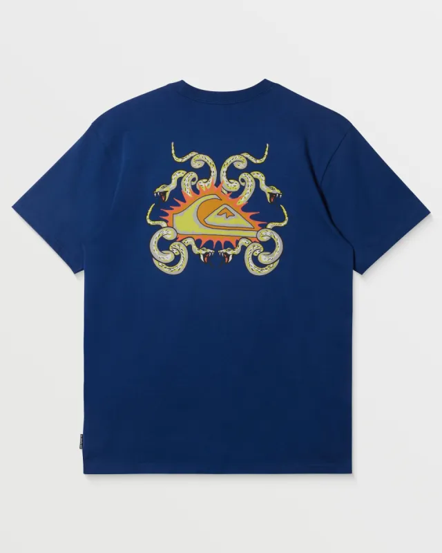 Snake Crest T-Shirt - Estate Blue sold by Quiksilver