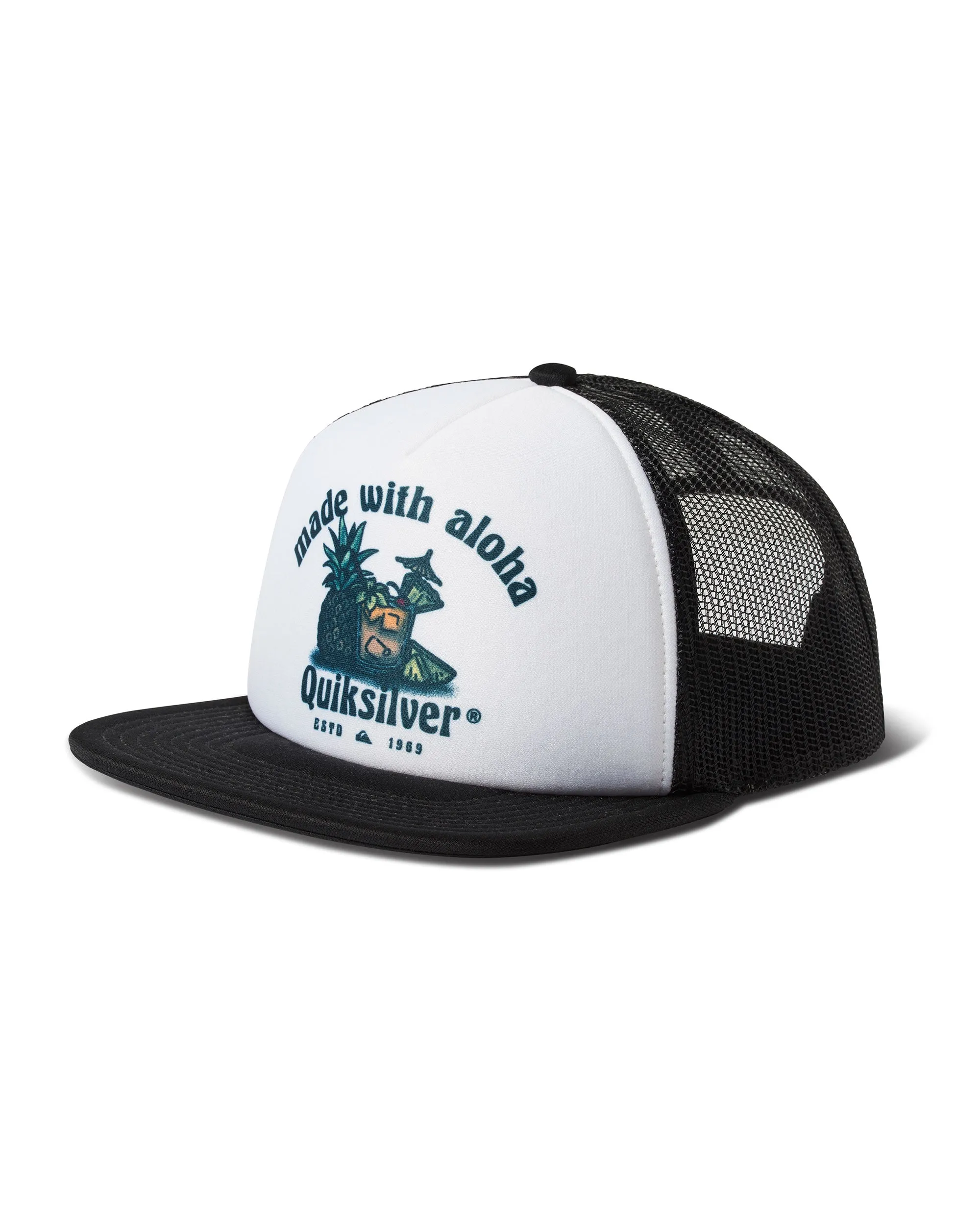 Hawaii Drink Up Trucker Hat - White sold by Quiksilver