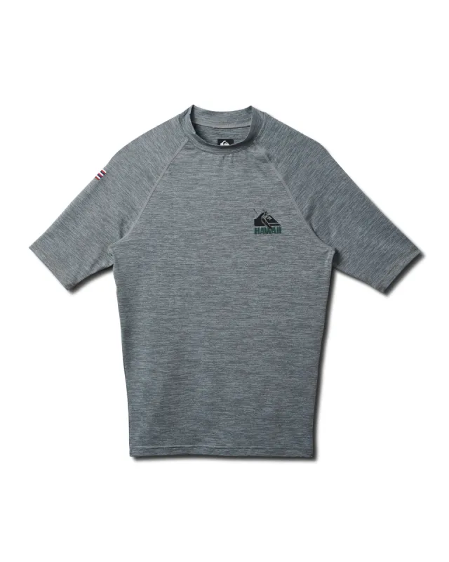 Hawaii UPF 50 Short Sleeve Surf Tee - Smoked Gray sold by Quiksilver