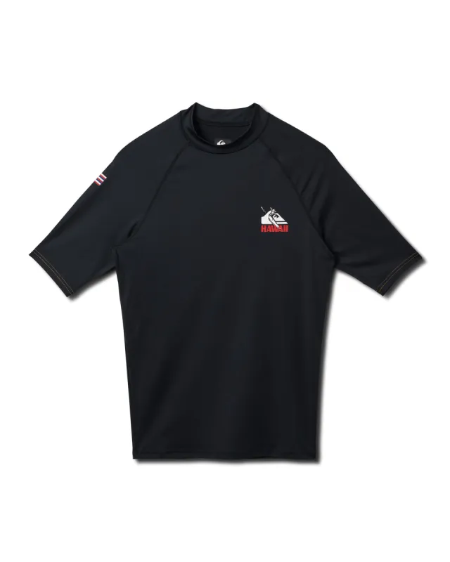 Hawaii UPF 50 Short Sleeve Surf Tee - White sold by Quiksilver