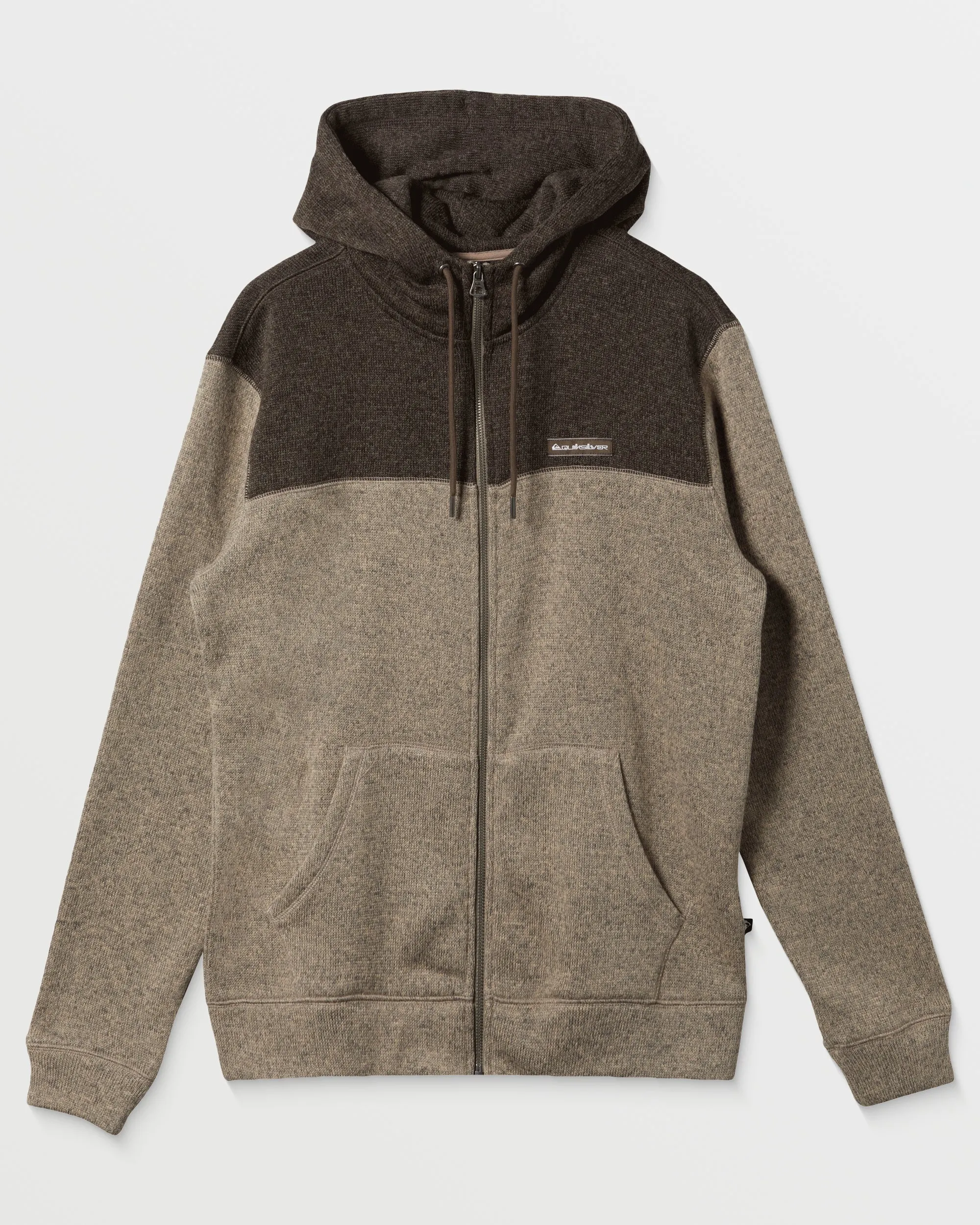 Keller Block Zip Hoodie - Portabella Heather sold by Quiksilver