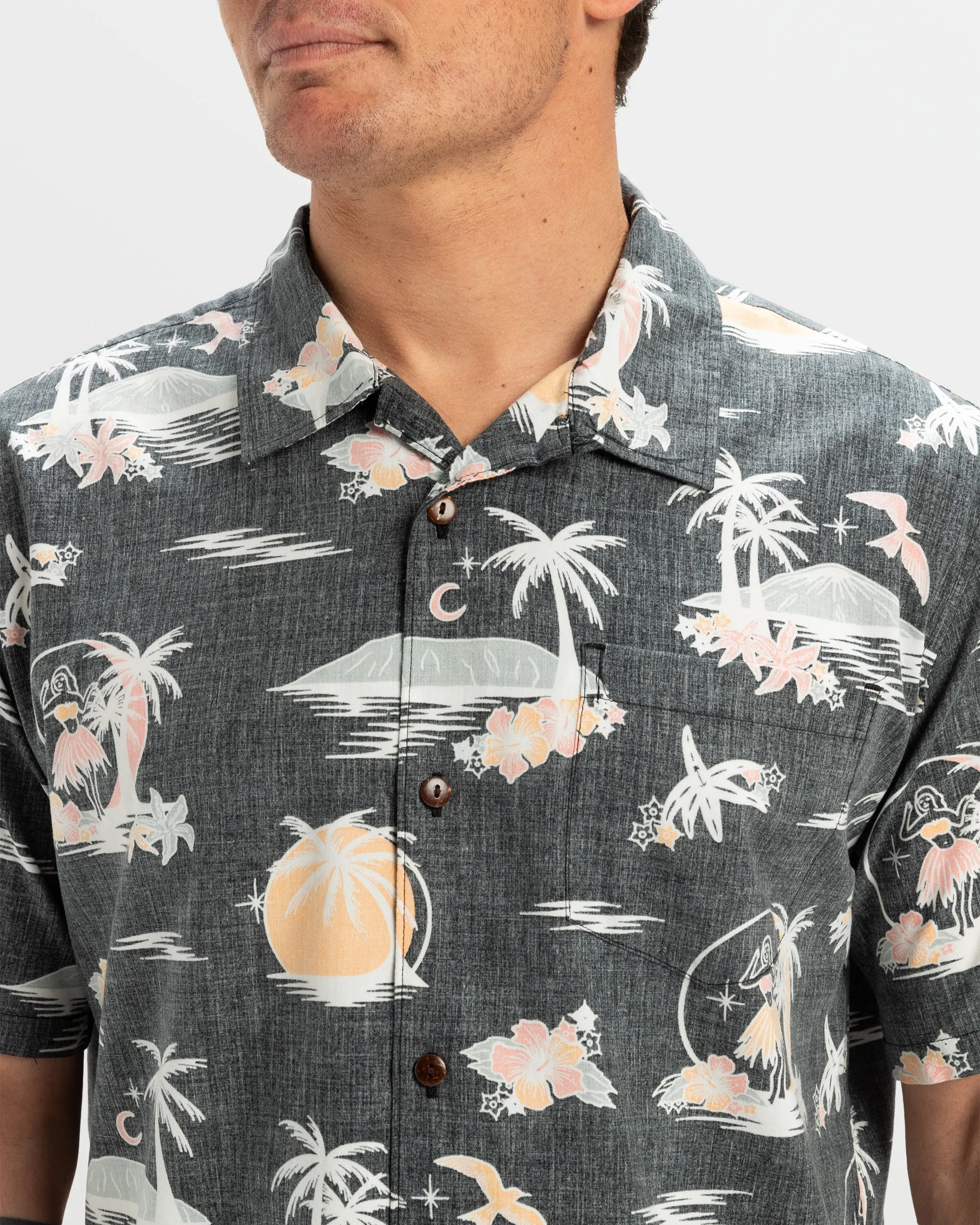 DNA Destination Island Short Sleeve Shirt - Black sold by Quiksilver product image thumbnail 5