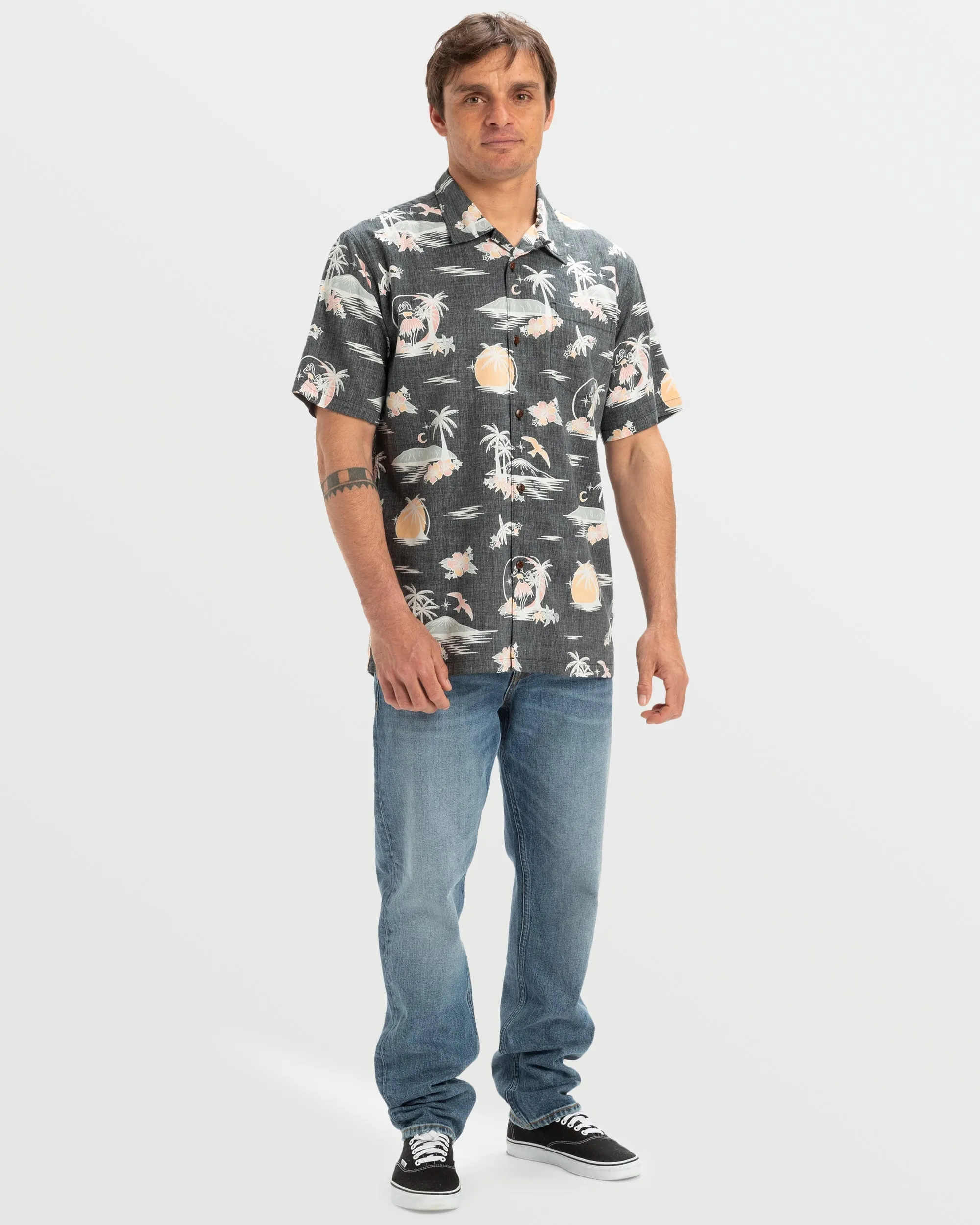 DNA Destination Island Short Sleeve Shirt - Black sold by Quiksilver product image thumbnail 3