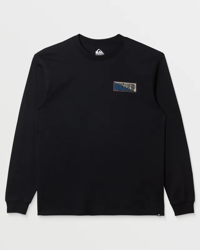 Crossed Out Long Sleeve T-Shirt - Black sold by Quiksilver