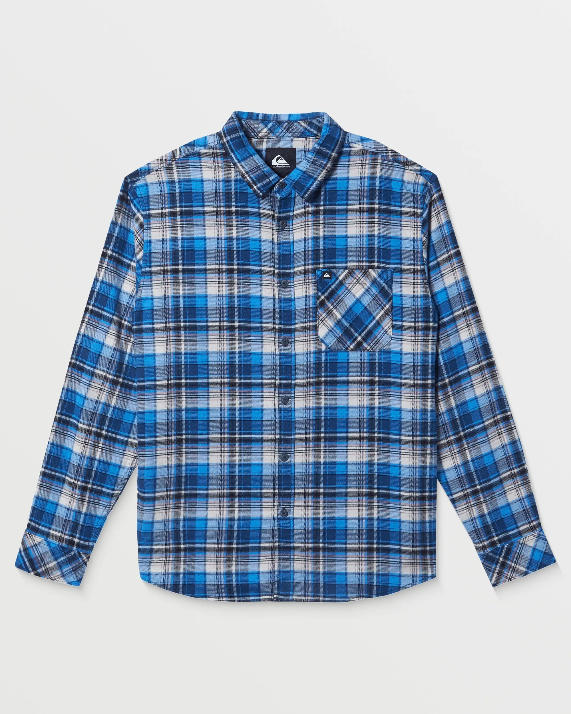 Breakwater Stretch Flannel - Coronet Blue Print sold by Quiksilver