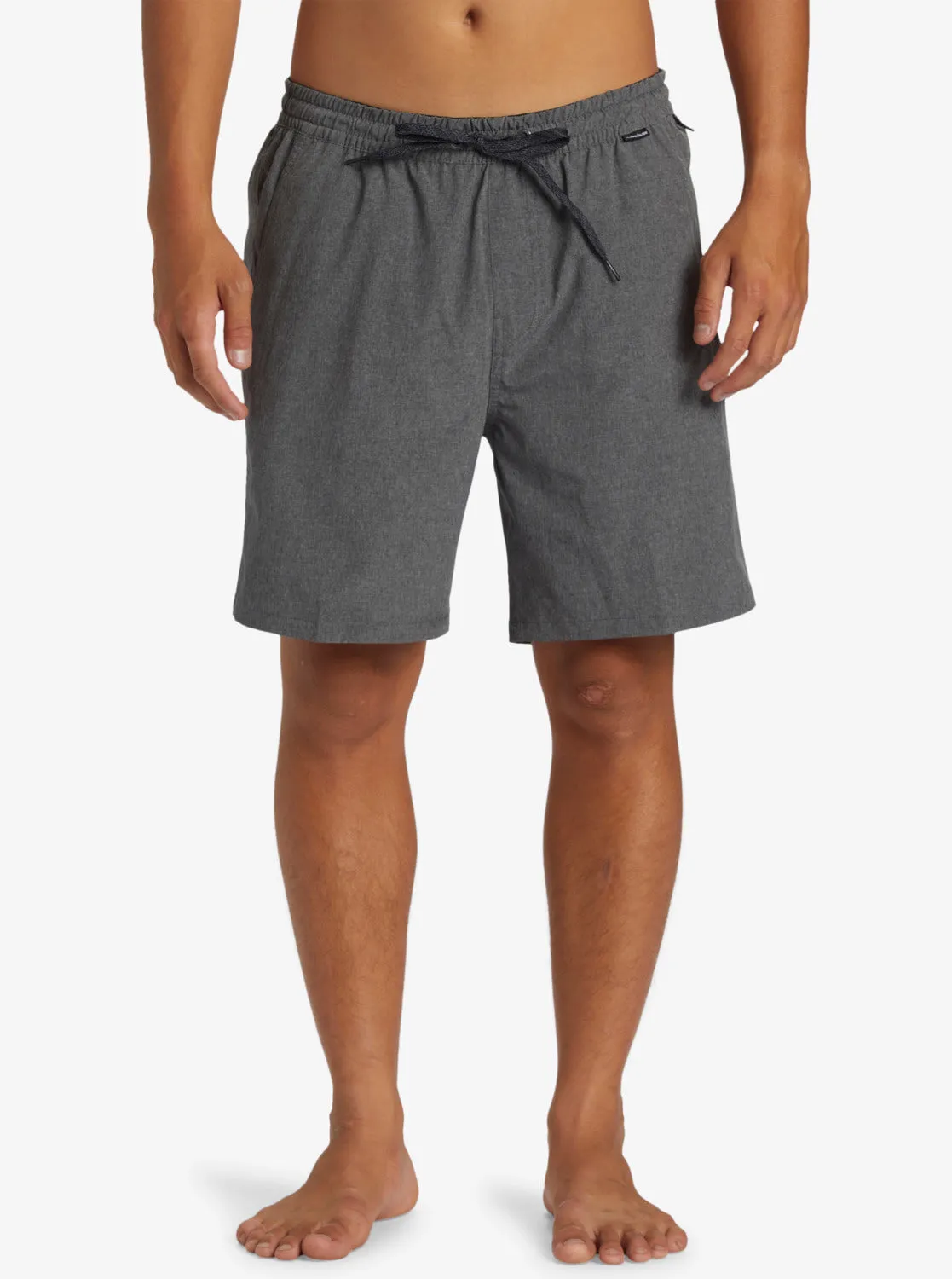 Taxer Heather Amphibian 18" Hybrid Shorts - Black sold by Quiksilver product image thumbnail 3