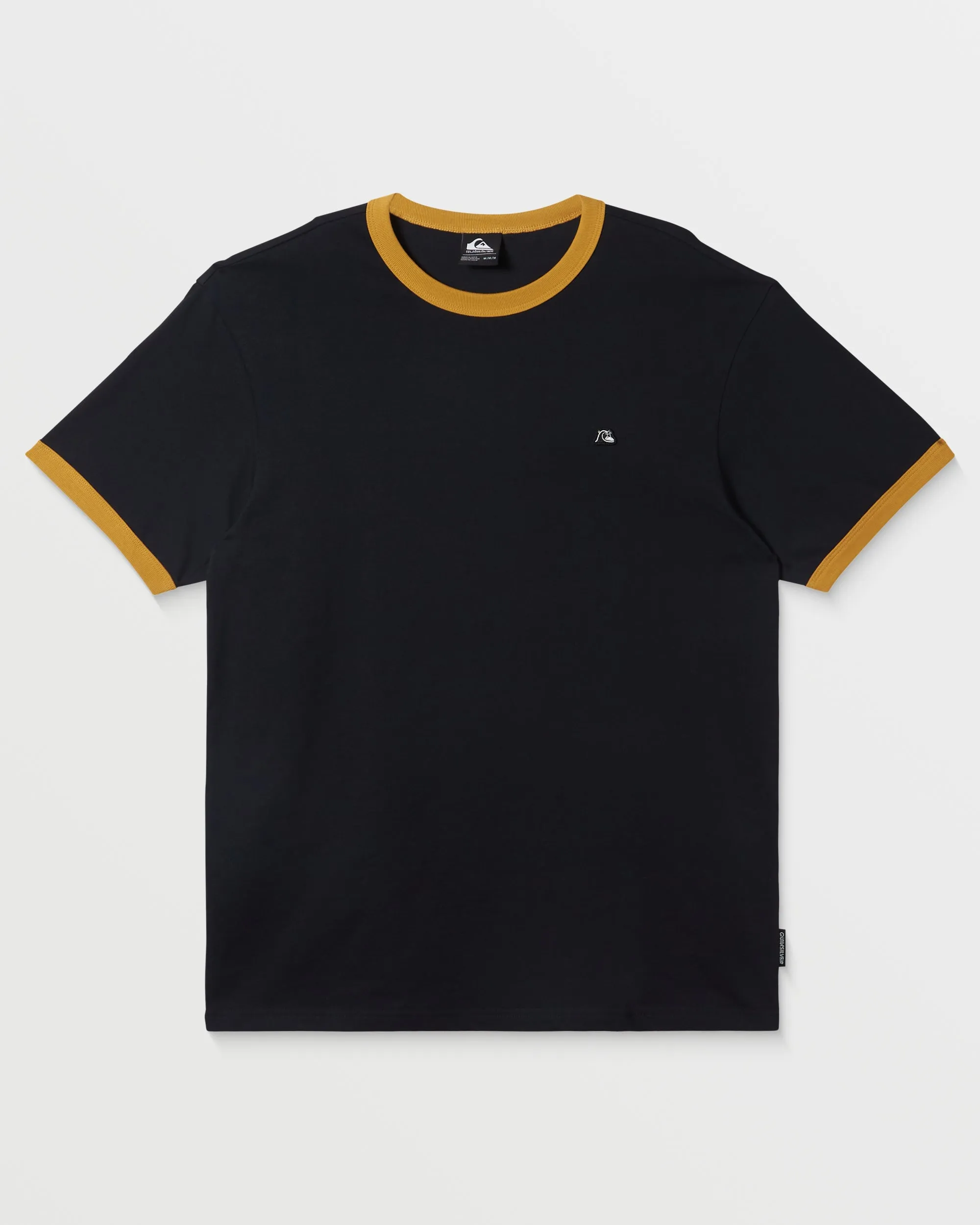 DNA Ringer Tee Crew Neck Top - Black sold by Quiksilver
