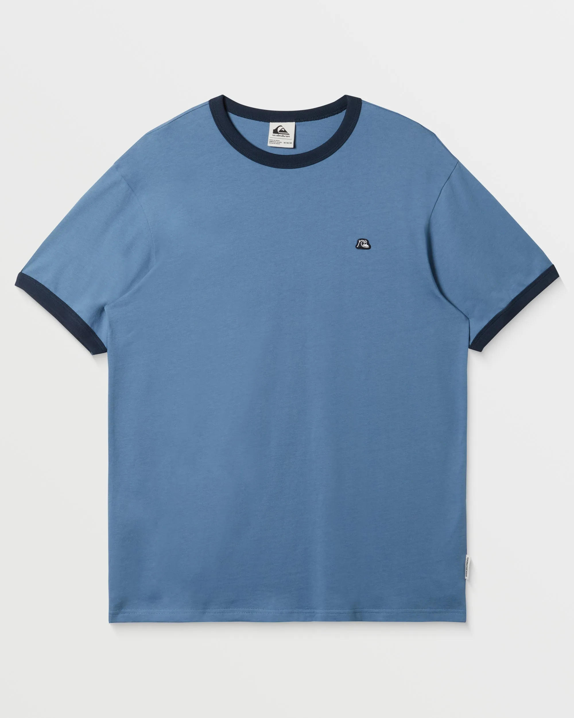 DNA Ringer Tee Crew Neck Top - Coronet Blue sold by Quiksilver