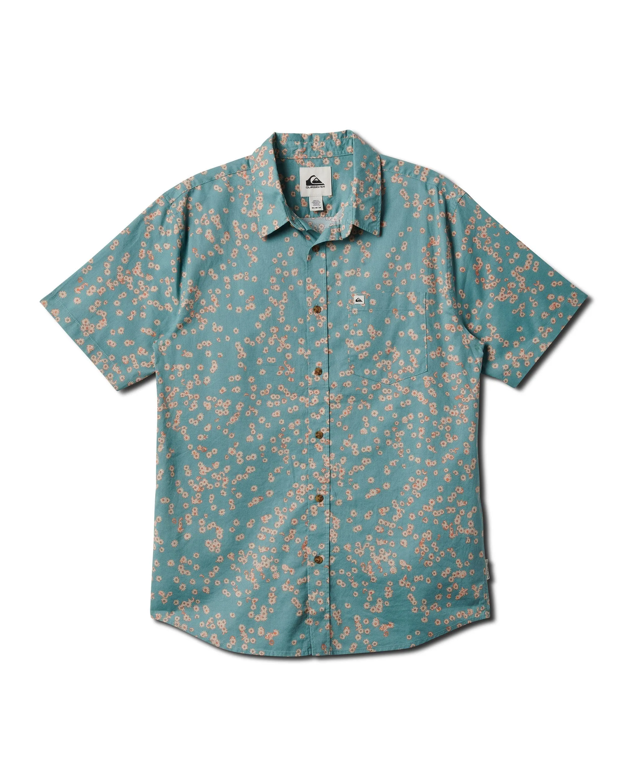 Cosmic Fields Classic Short Sleeve Shirt - Jade Grey sold by Quiksilver