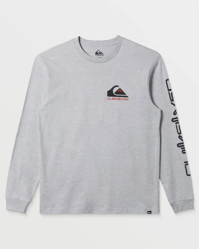 Comp Logo Long Sleeve T-Shirt - Athletic Heather sold by Quiksilver