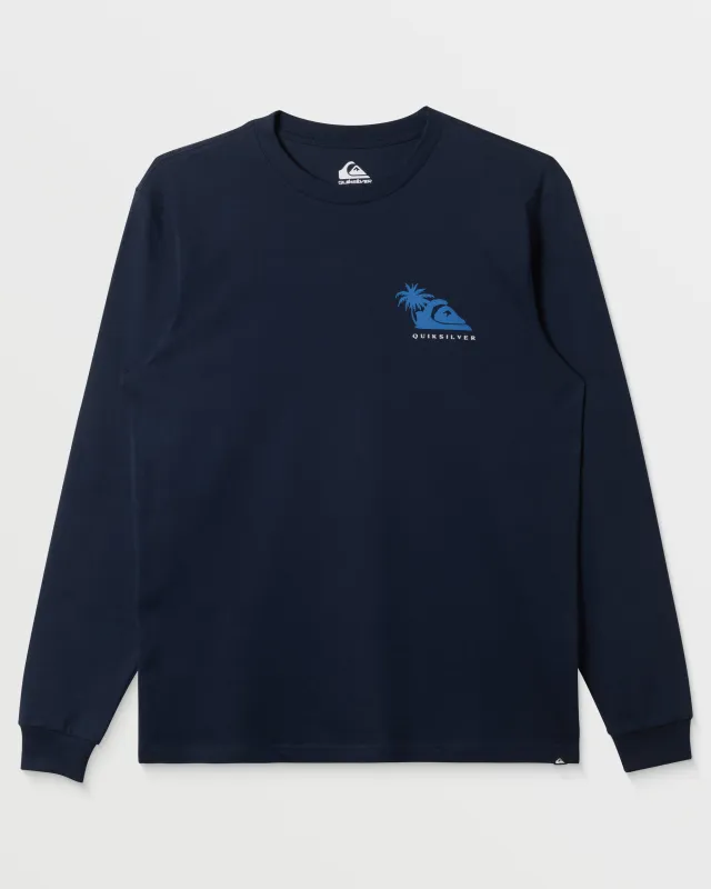 Palm Island Long Sleeve T-Shirt - Dark Navy made by Quiksilver