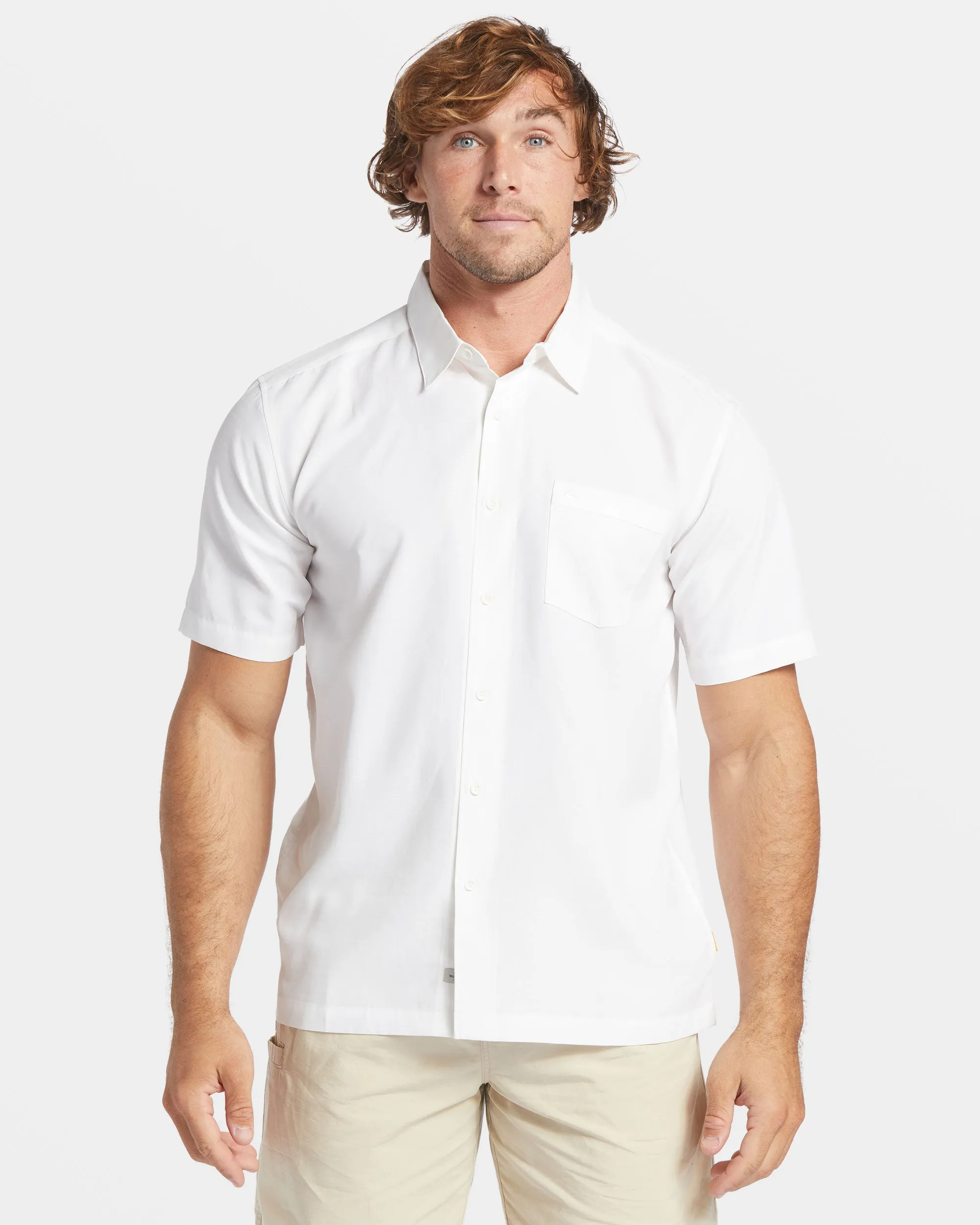 Waterman Centinela Premium Anti-Wrinkle Shirt - White Centinella sold by Quiksilver