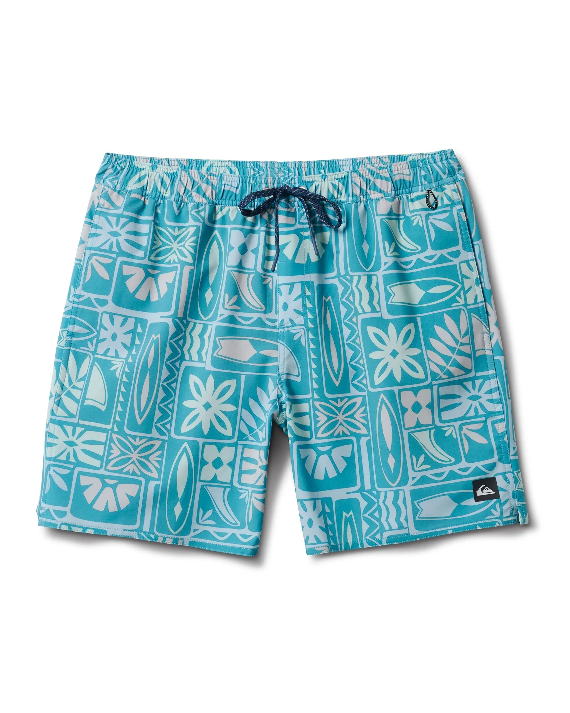 Waterman Borderline 17" Volley Swim Trunk - Beach Blue sold by Quiksilver
