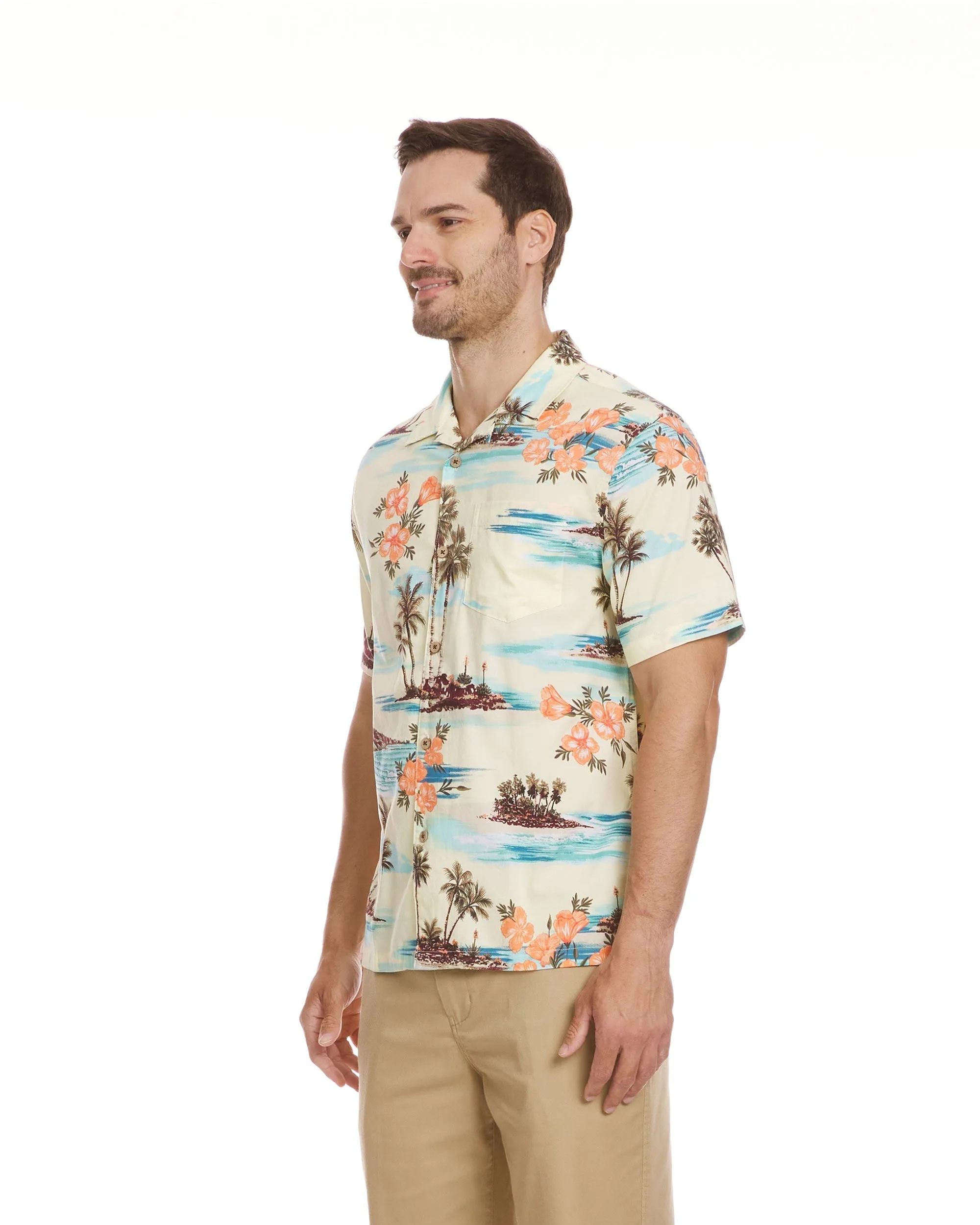 Scenic Island Short Sleeve Shirt - Pale Yellow sold by Quiksilver product image thumbnail 3