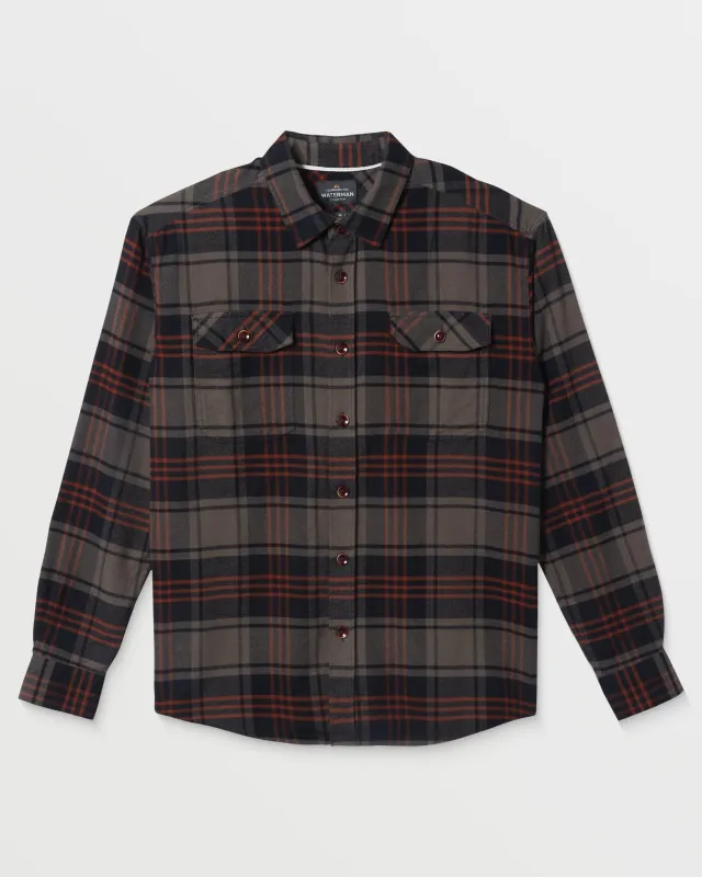 Waterman Revolution Flannel - Black sold by Quiksilver