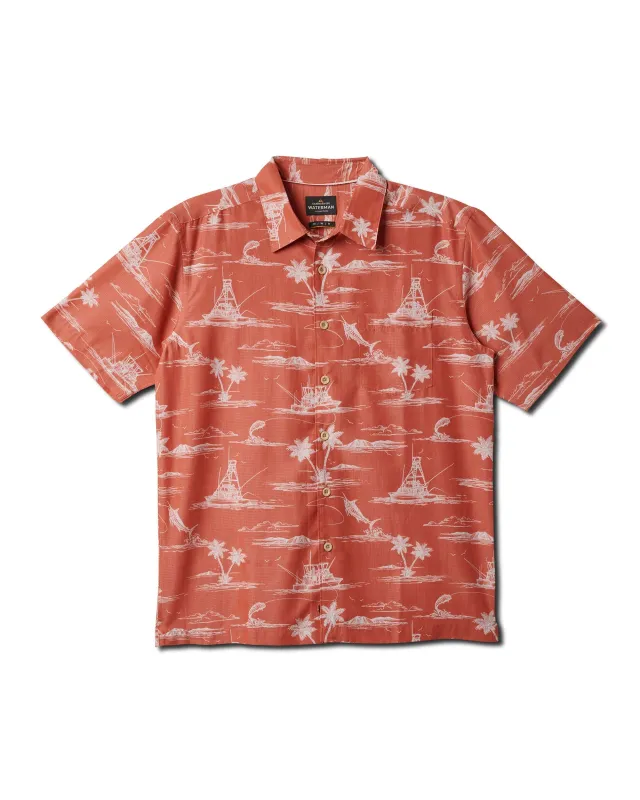 Waterman Paradise Found Shirt - Apricot sold by Quiksilver