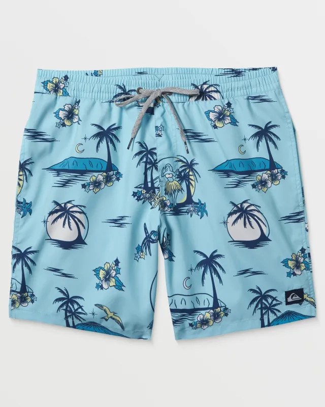 Everyday Mix 17" Swim Trunks - Island Paradise Print sold by Quiksilver