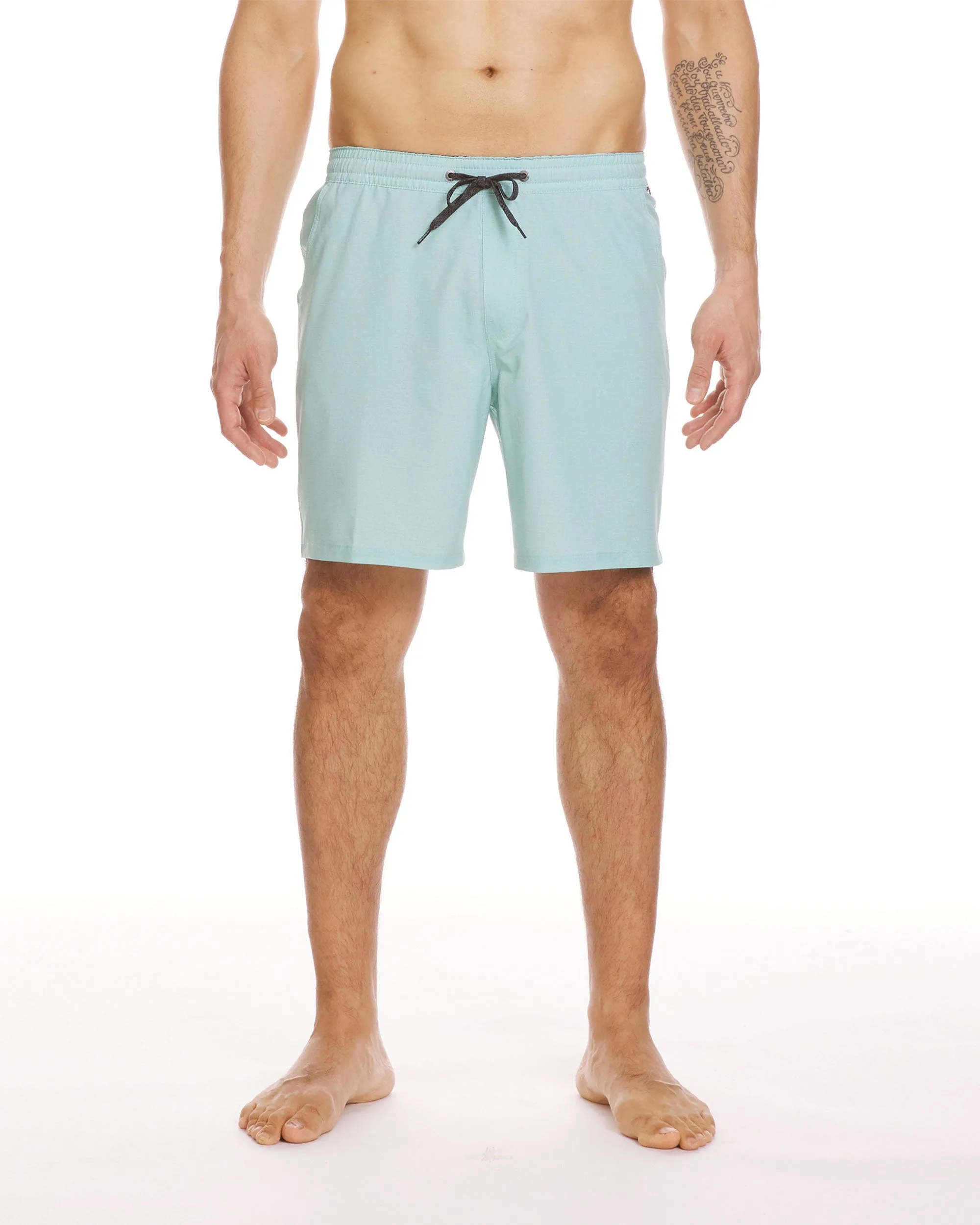 Taxer Heather Amphibian 18" Hybrid Shorts - Jade Grey sold by Quiksilver