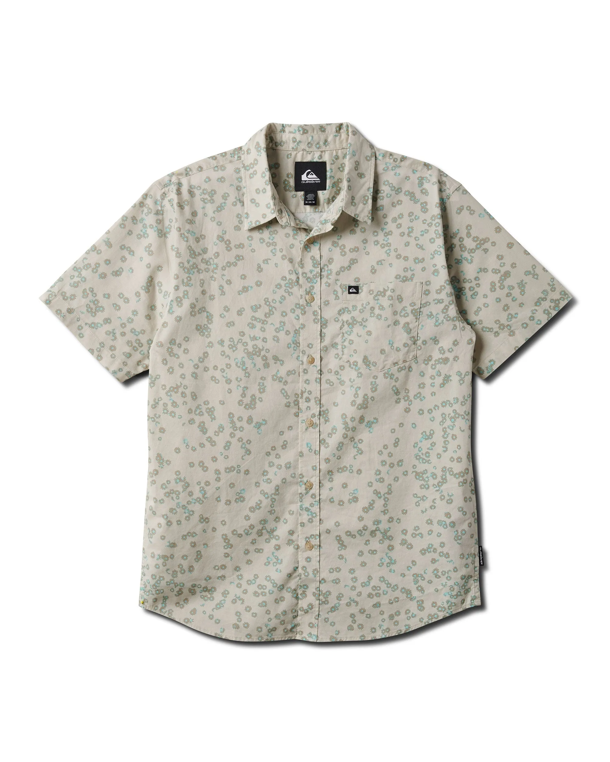 Cosmic Fields Classic Short Sleeve Shirt - Silver Birch sold by Quiksilver