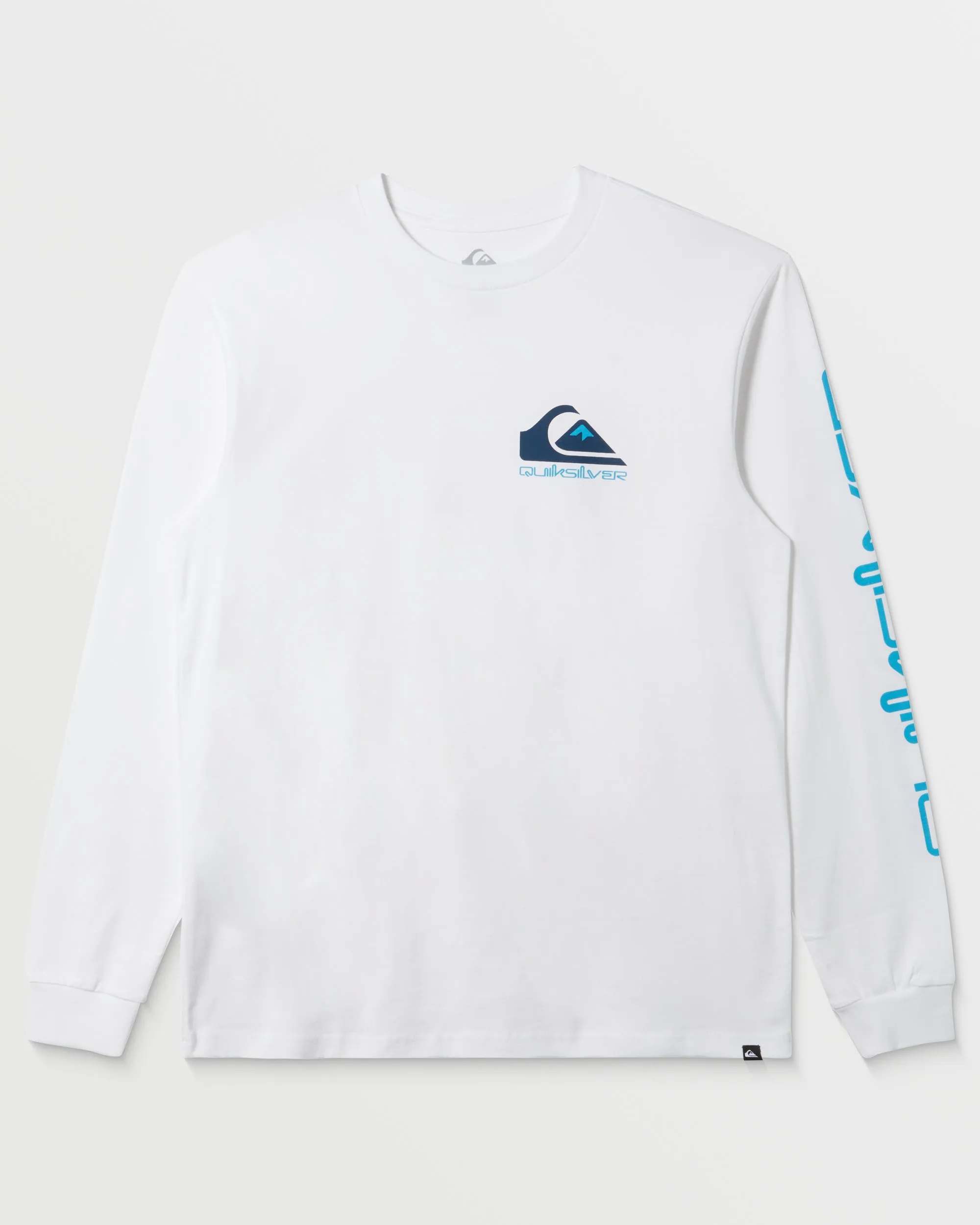 Comp Logo Long Sleeve T-Shirt - White sold by Quiksilver