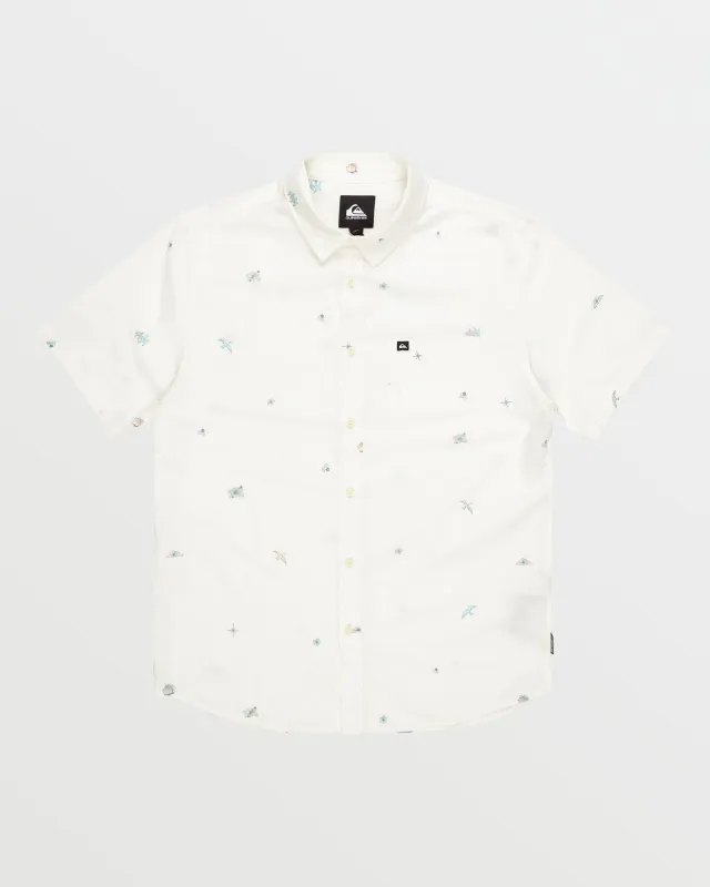 Apero Tropic Mini Classics Short Sleeve Shirt - Marshmellow Print sold by Quiksilver