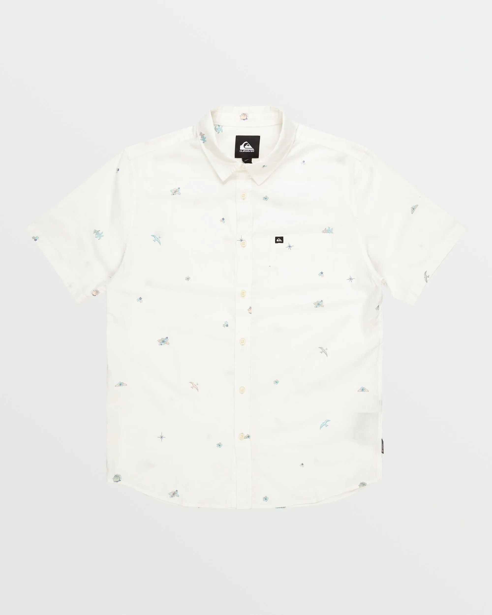 Apero Tropic Mini Classics Short Sleeve Shirt - Marshmellow Print sold by Quiksilver