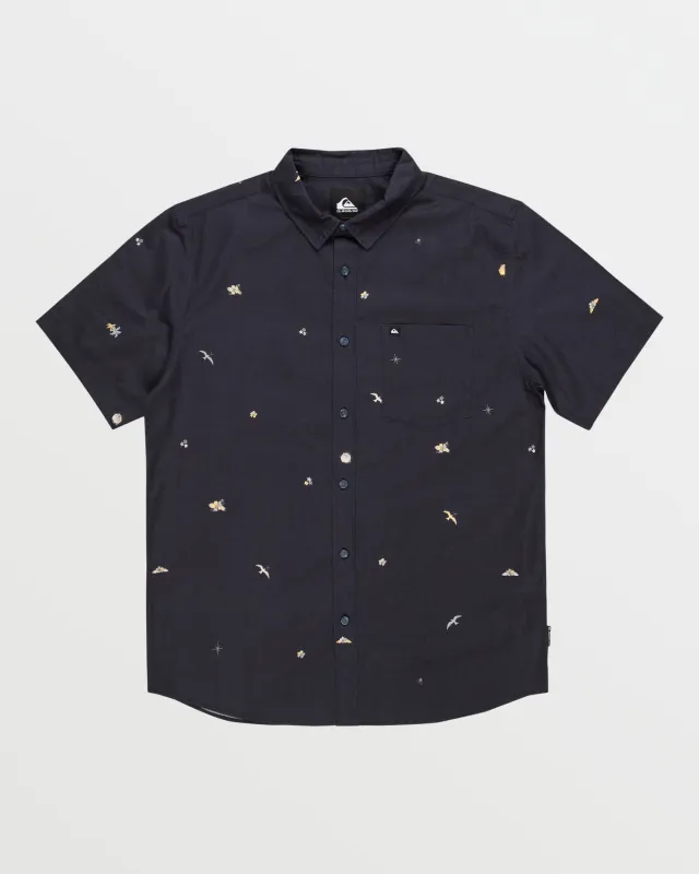 Apero Tropic Mini Classics Short Sleeve Shirt - Dark Navy Print sold by Quiksilver