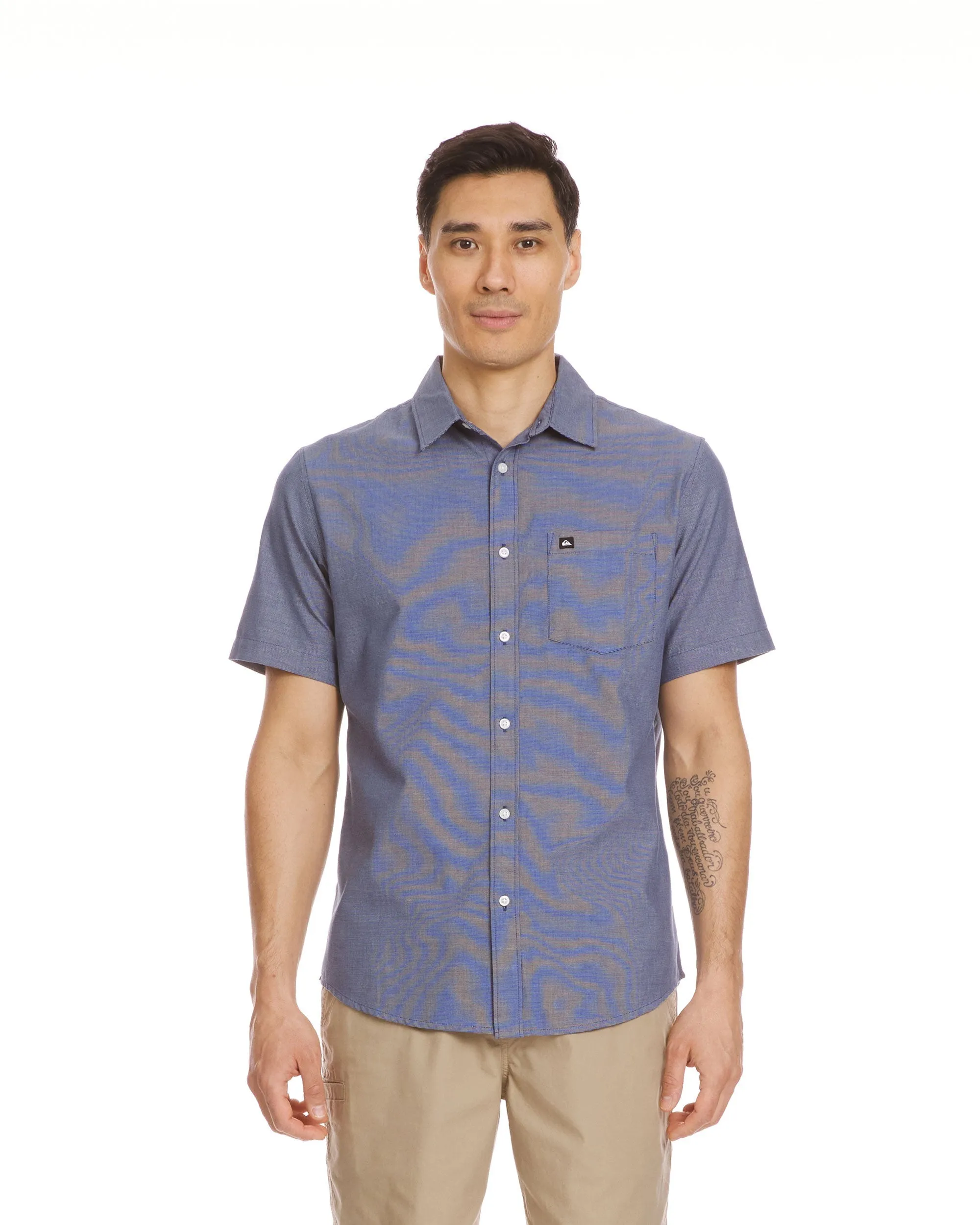 Shoreline Classic Short Sleeve Shirt - Navy sold by Quiksilver